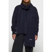 10DAYS Soft Hairy Knit Scarf Dark Navy Maat: OS | Sjaals Outlet | Dames | Blauw