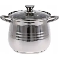 Edenberg Grote RVS Pan met Deksel 8.8L - 24cm - Geschikt voor Inductie