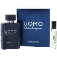 Salvatore Ferragamo Set : Uomo Urban Feel eau de toilette voor heren, 10 ml + Uomo Urban Feel eau de toilette voor heren, 100 ml