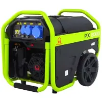 Pramac mobiele stroomgenerator PX 8000 SXB, benzine, tankinhoud 48 l, 4,5 kW, 230 V, 69 dB, hand-/elektrische start, 1 stopcontact