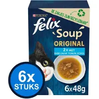 Felix 6x - Soup Vis Selectie - Kattensoep - 6x48g
