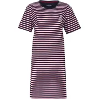 Irresistible Dames Nachthemd - Gestreept - Donker Blauw - Maat XXL