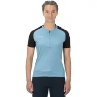 Cube Fietsshirt ATX WS JERSEY HALF ZIP CMPT S/S BLUE L (40)