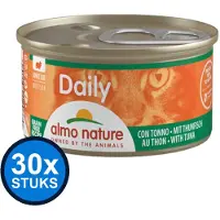 Almo Nature 30x Daily - Kattenvoer Natvoer Blik - Mousse - Tonijn - 85g