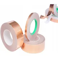 Rosfix Koperband Tape - Enkelzijdig Geleidend - 5 mm X 50 m, 0,05 mm - Glas-In-Lood, EMI-Afscherming