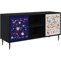 vidaXL TV-kast MAINZ, 102 x 33 x 51 cm, zwart, eikenlook