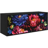 vidaXL Wand gemonteerd TV Kast KIEL 102 x 33 x 40 cm Zwart eiken