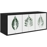 vidaXL Wand gemonteerd TV Kast HANAU 102 x 33 x 40 cm Zwart eiken