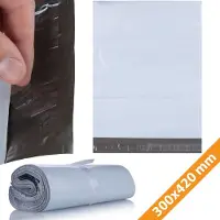 Rosfix Verzendzak LDPE - Wit 50µm - 300x420 mm Incl. 45 mm Klep, 100 St