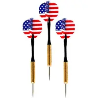 Sandy Dart pijlen set - Amerikaanse vlag - 16 gram - dartspijlen - dart flights