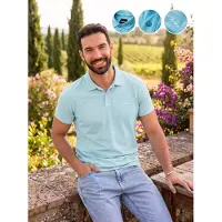 OMBRE Italian style cagliari heren poloshirt - style-italie