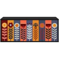 vidaXL Wand gemonteerd TV Kast ESSEN 102 x 33 x 40 cm Zwart eiken
