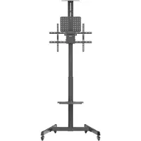 Speaka Professional SP-TVC-1300 TV-wagen 94,0 cm (37) - 190,5 cm (75) Vloerstandaard, Landschapformaat, Portretformaat, Draaibaar, Kantelbaar, In hoogte