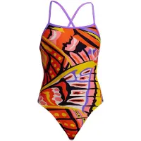 Funkita Tie Me Tight Swimsuit Veelkleurig AUS 12 Vrouw