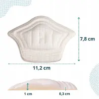 Sulpo Hielbeschermers voor te grote schoenen - Beige, 1 cm dik