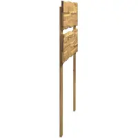 vidaXL Live Edge Hoofdbord ROSTOCK Witgewassen 90 cm