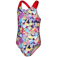 Speedo Digital Allover Splashback Zwempak Veelkleurig 9-10 Years Meisje