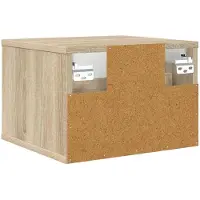 vidaXL Wandkastje voor Bed AACHEN 2 st Sonoma Eiken 36 x 33 x 25 cm