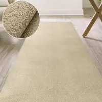 ANRO Badmat Beige 90x100cm Dun 3mm Antislip Douchemat Microvezel Wasbaar