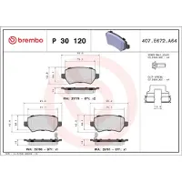 Brembo P 30 120 Remblokken