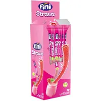 Fini Straws Strawberry - 50x 25 gr