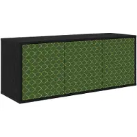 vidaXL Wand gemonteerd TV Kast GELEEN 102 x 33 x 40 cm Zwart eiken
