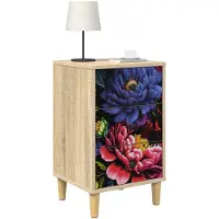 vidaXL Nachtkastje KIEL Sonoma Eiken 36 x 33 x 60 cm Bewerkt hout