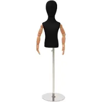 vidaXL Verstelbare 120-157 cm Mannequin met Basis Uniseks PP Zwart