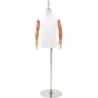 vidaXL Verstelbare 120-150 cm Mannequin met Basis Uniseks PP Wit