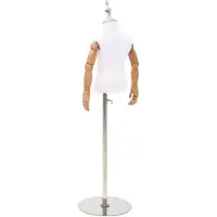 vidaXL Verstelbare 120-157 cm Mannequin met Basis Uniseks PP Wit