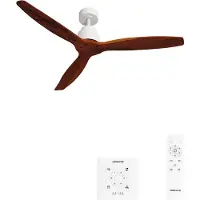 Create - Stille plafondventilator van 40 W met technische ABS-bladen, verkrijgbaar in verschillende maten - M - Geen licht - Controller voor wandmontage - WIND STYLANCE