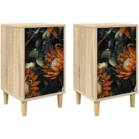 vidaXL Nachtkastje LOCHEM 2 st Sonoma Eiken 36 x 33 x 60 cm