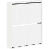 vidaXL Wandgemonteerde Schoenenkast ZWOLLE 71 x 17 x 86 cm Wit