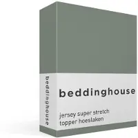 Beddinghouse katoen - Topper Hoeslaken - 140 x 200/220 cm Pocket depth: 25 cm - Groen