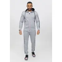 OMBRE Zayne Milano - Heren Joggingspak - Grijs met bies - Style-Italie