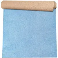 ANRO Badmat Blauw 60x280cm Dun 3mm Antislip Douchemat Microvezel Wasbaar
