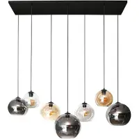 Nest of Nora Hanglamp Lani - 7-lichts globe - Zwart