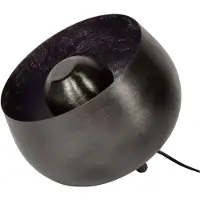Nest of Nora Tafellamp Nelma - Industrieel 1-lichts Ø28 cm - Met kap - Zwart nikkel