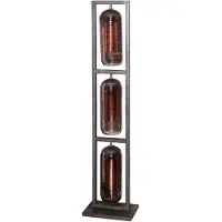 Nest of Nora Vloerlamp Soma - 3-lichts rookglas mesh - Modern - Zwart