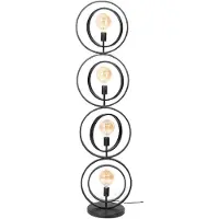 Nest of Nora Vloerlamp Davio - 4-lichts staande lamp - Charcoal