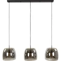 Nest of Nora Hanglamp Nero - 3-lichts Ø35 cm - Modern design - Smoke glas