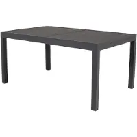 Nest of Nora Uitschuifbare aluminium tuintafel - Rechthoekig - Zwart