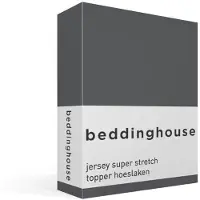 Beddinghouse katoen - Topper Hoeslaken - 180 x 200/220 cm Pocket depth: 25 cm - Grijs