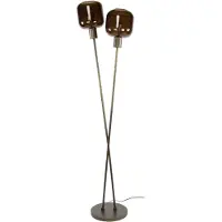 Nest of Nora Vloerlamp 2-lichts Nari - E27 fitting - Bruin