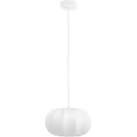 Nest of Nora Hanglamp Elina - Ø28 cm - Zijde en metaal - Plafondlamp - Wit