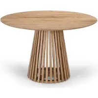 Giga Meubel Eettafel Seppe Naturel Rond 120cm Acaciahout