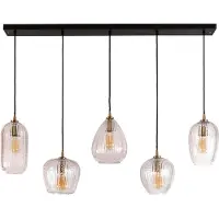 Nest of Nora Hanglamp 5-lichts voor boven eettafel - Diamant glas