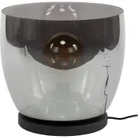 Nest of Nora vloerlamp Davin - Maat XL Ø33cm - Met glazen kap - Smoke grijs