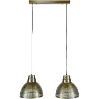 Nest of Nora Hanglamp - 2 lichts eettafellamp - Antiek brons