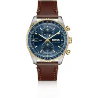 BOSS Skytraveller Pro horloge met blauwe wijzerplaat en saffierkristal